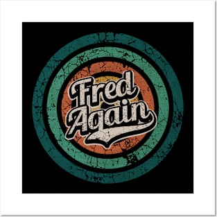 Fred Again // Retro Circle Crack Vintage Posters and Art